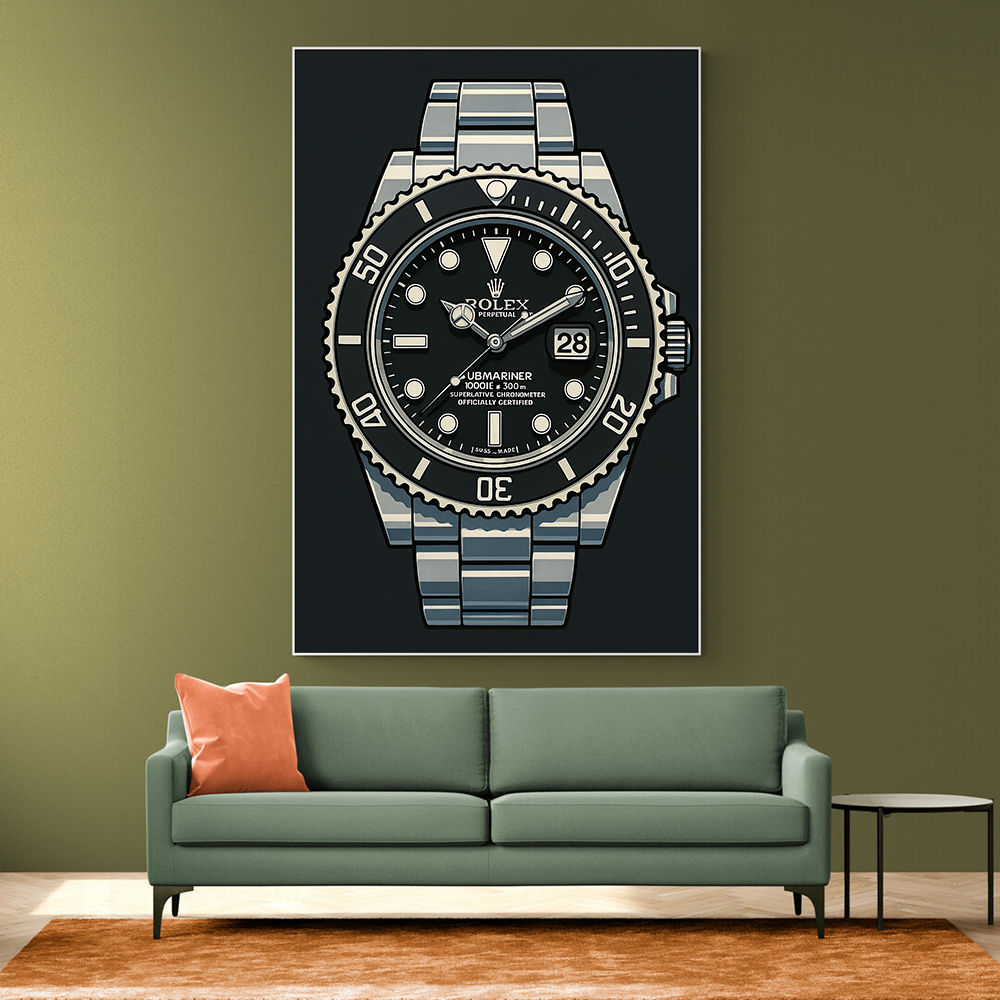 Rolex Submariner Cartoon Style Art Rolex Submariner Cartoon Style Art