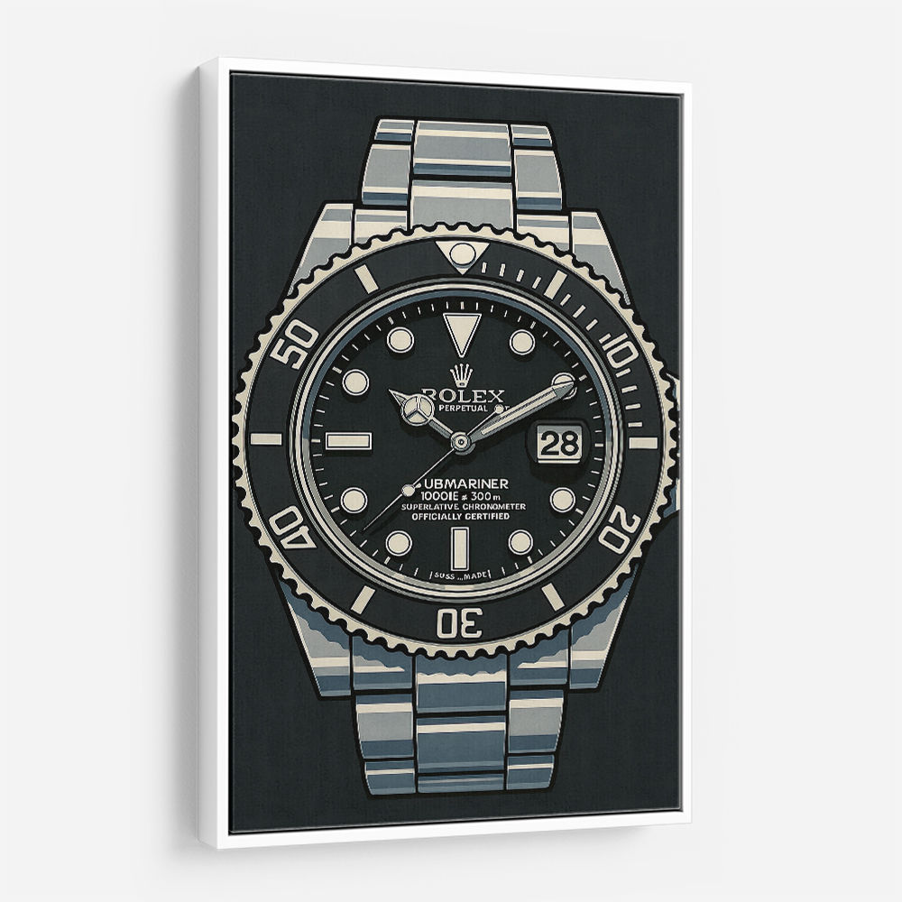 Rolex Submariner Cartoon Style Art Rolex Submariner Cartoon Style Art