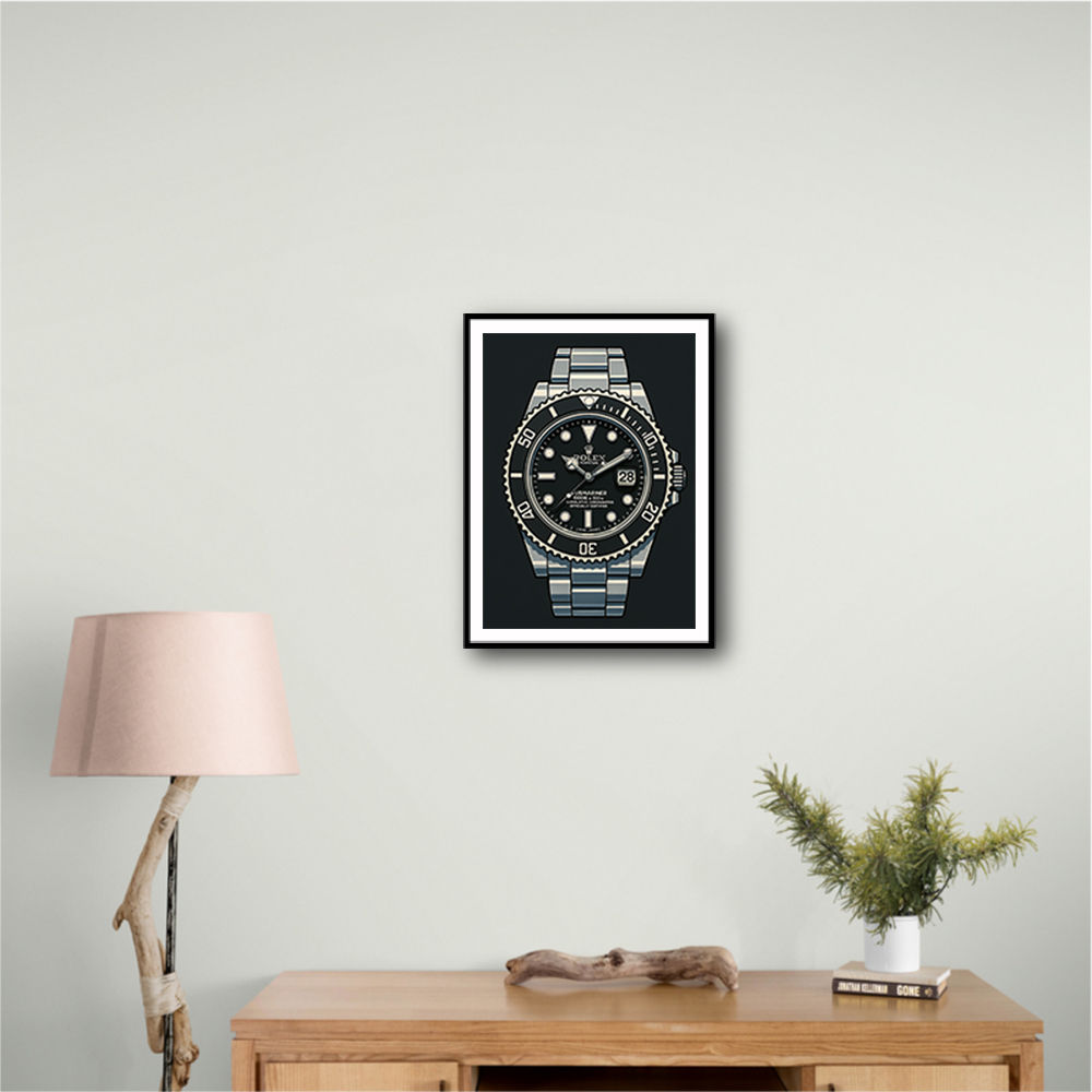 Rolex Submariner Cartoon Style Art Rolex Submariner Cartoon Style Art