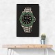 Rolex Submariner Starbucks Cartoon Style Art 