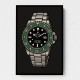Rolex Submariner Starbucks Cartoon Style Art 