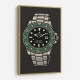 Rolex Submariner Starbucks Cartoon Style Art 