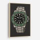 Rolex Submariner Starbucks Cartoon Style Art 