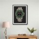 Rolex Submariner Starbucks Cartoon Style Art 