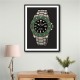 Rolex Submariner Starbucks Cartoon Style Art 