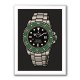 Rolex Submariner Starbucks Cartoon Style Art 