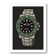Rolex Submariner Starbucks Cartoon Style Art 