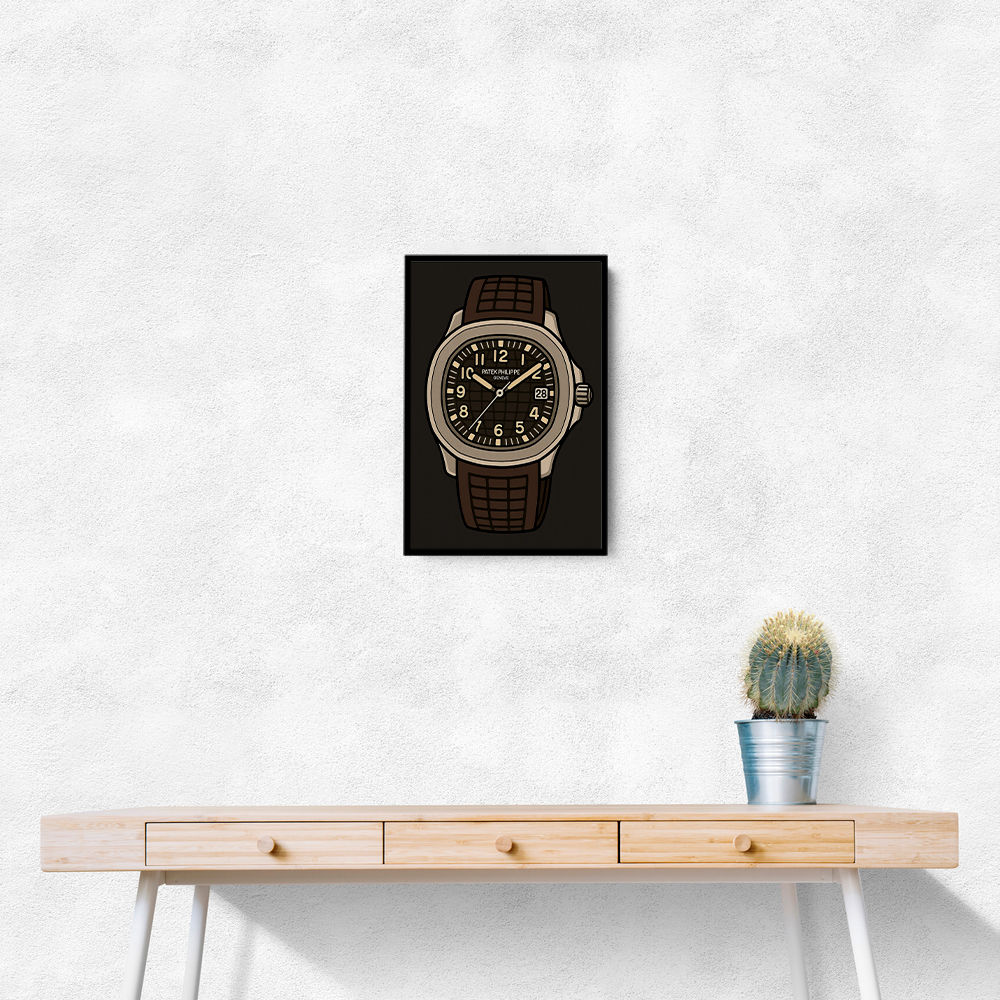 Patek Aquanaut Brown Cartoon Illistration 2 