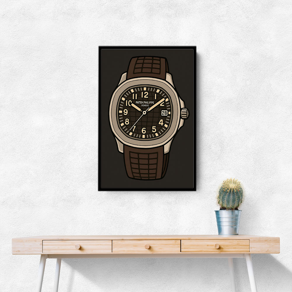 Patek Aquanaut Brown Cartoon Illistration 2 