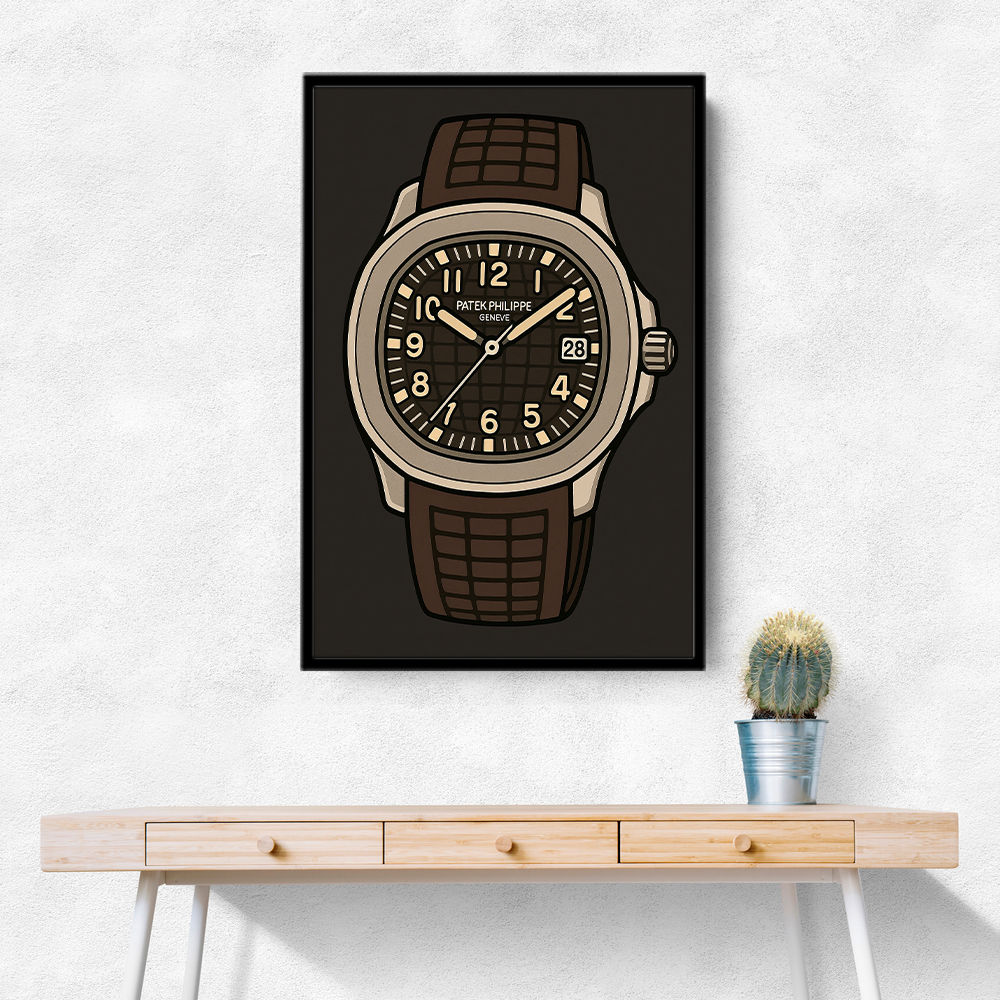 Patek Aquanaut Brown Cartoon Illistration 2 