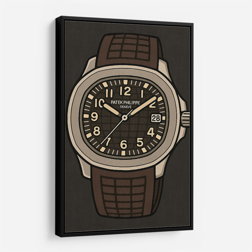 Patek Aquanaut Brown Cartoon Illistration 2 