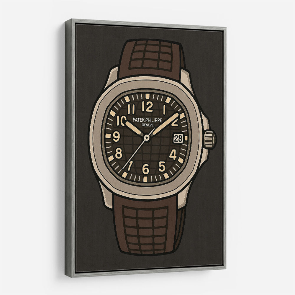 Patek Aquanaut Brown Cartoon Illistration 2 
