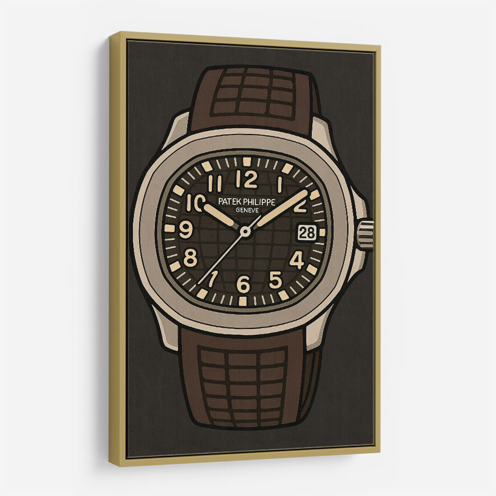 Patek Aquanaut Brown Cartoon Illistration 2 
