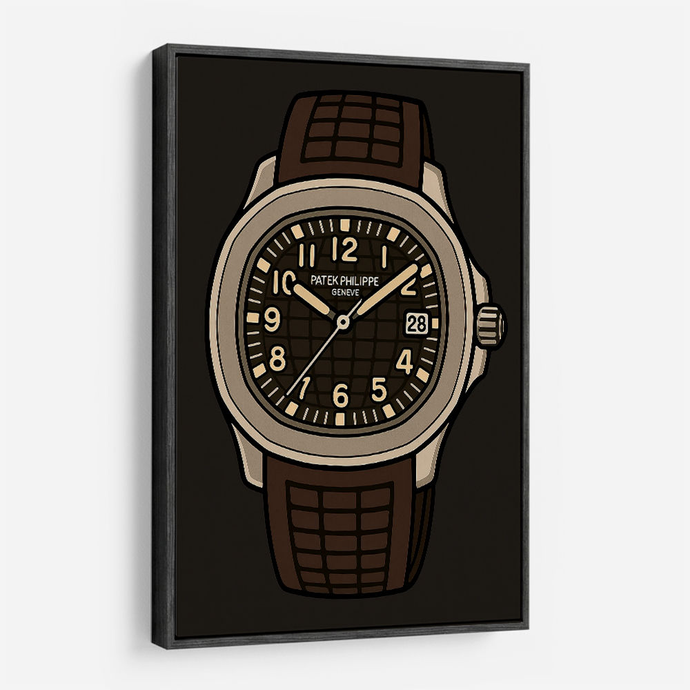 Patek Aquanaut Brown Cartoon Illistration 2 