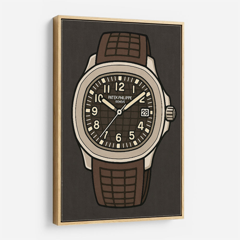 Patek Aquanaut Brown Cartoon Illistration 2 
