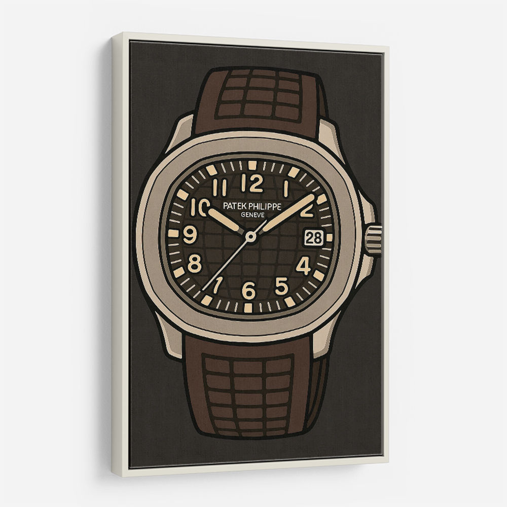 Patek Aquanaut Brown Cartoon Illistration 2 