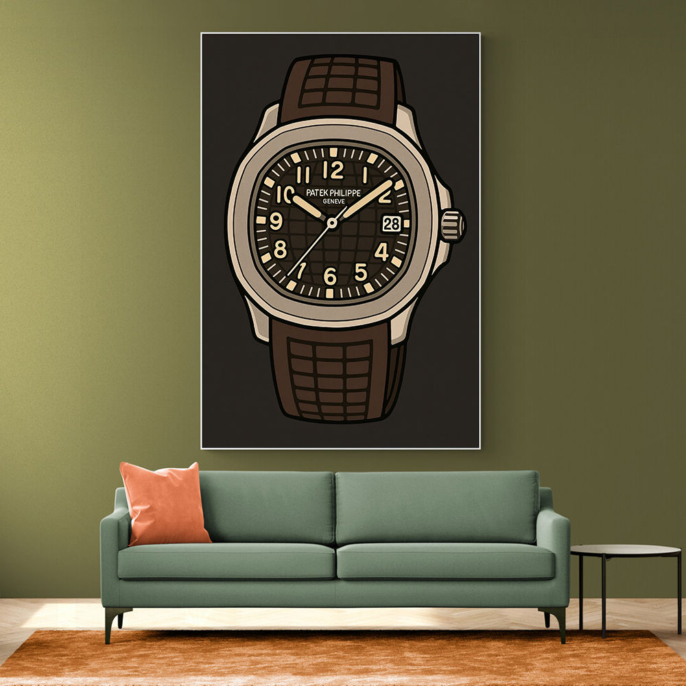 Patek Aquanaut Brown Cartoon Illistration 2 
