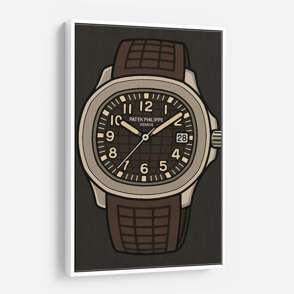 Patek Aquanaut Brown Cartoon Illistration 2 