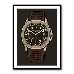 Patek Aquanaut Brown Cartoon Illistration 2 