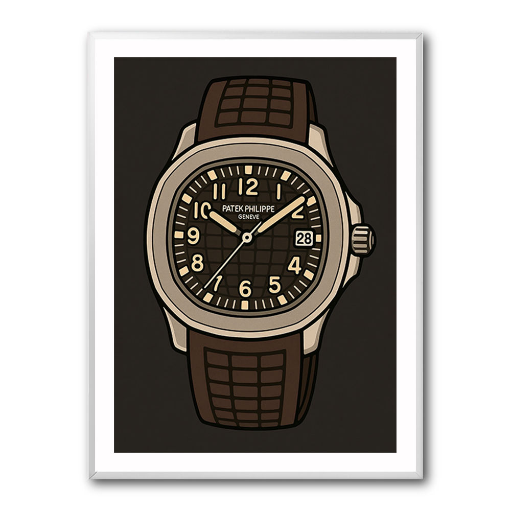 Patek Aquanaut Brown Cartoon Illistration 2 