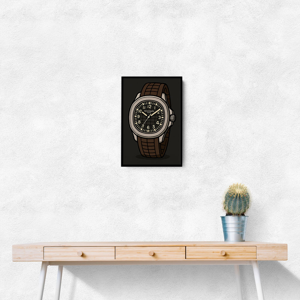 Patek Aquanaut Brown Cartoon Illistration 