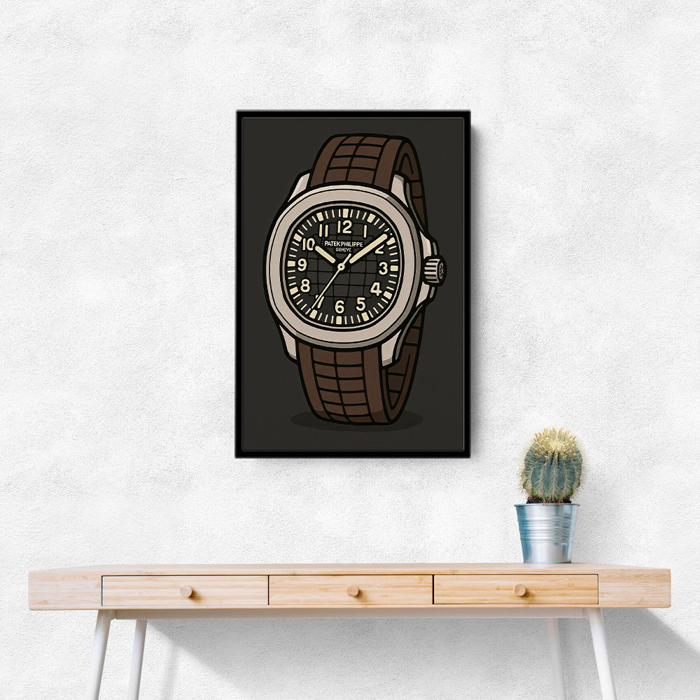 Patek Aquanaut Brown Cartoon Illistration 