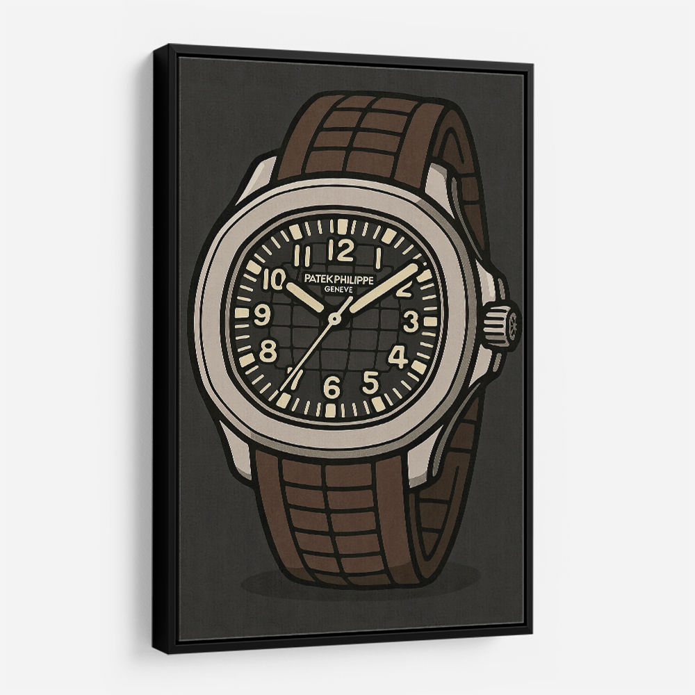 Patek Aquanaut Brown Cartoon Illistration 