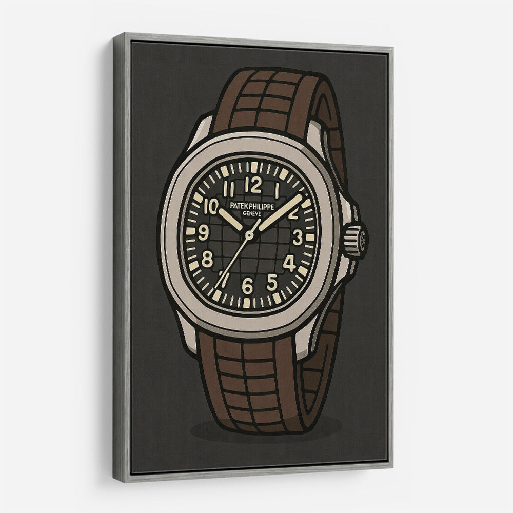 Patek Aquanaut Brown Cartoon Illistration 