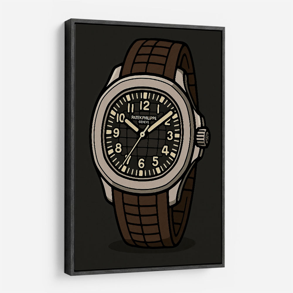 Patek Aquanaut Brown Cartoon Illistration 