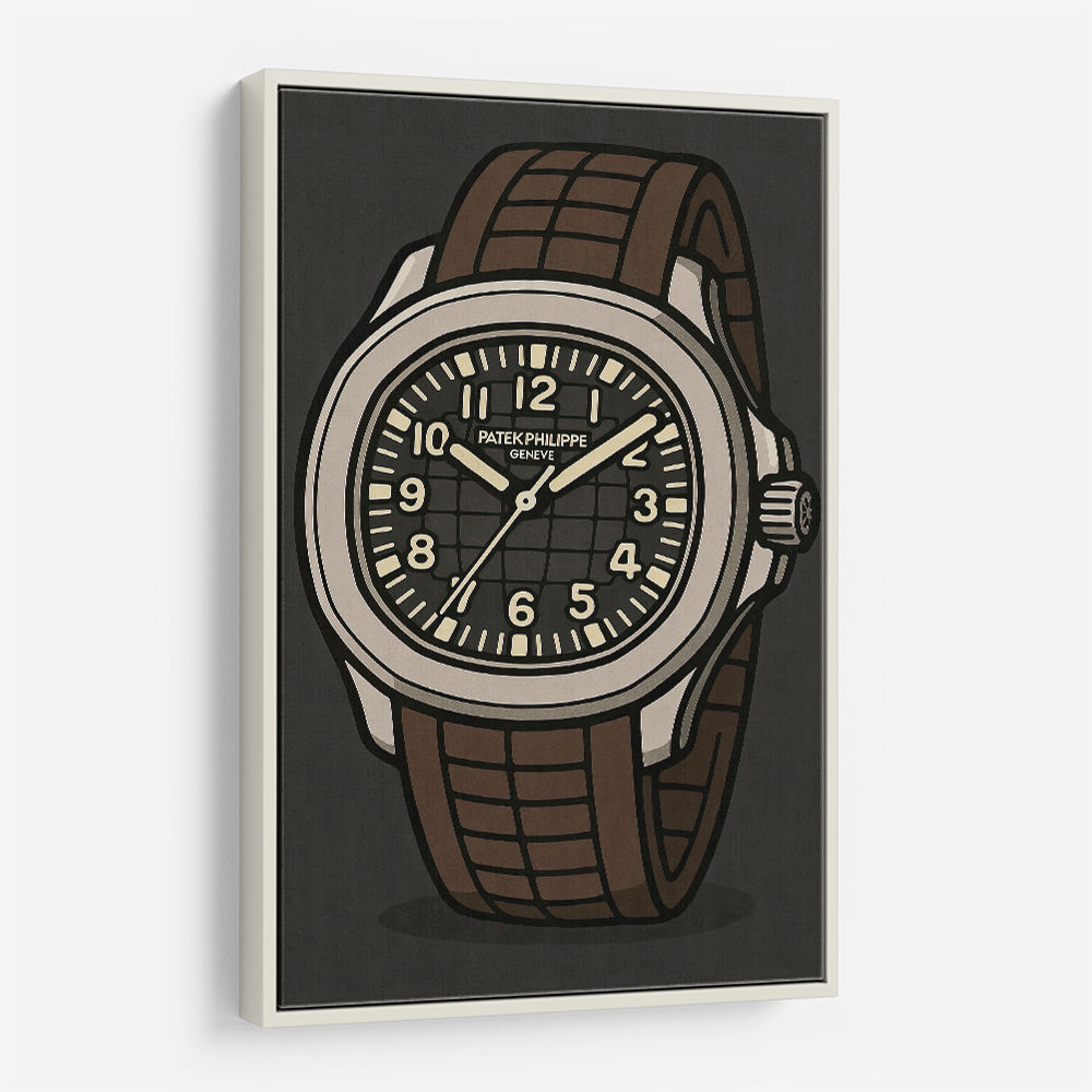 Patek Aquanaut Brown Cartoon Illistration 