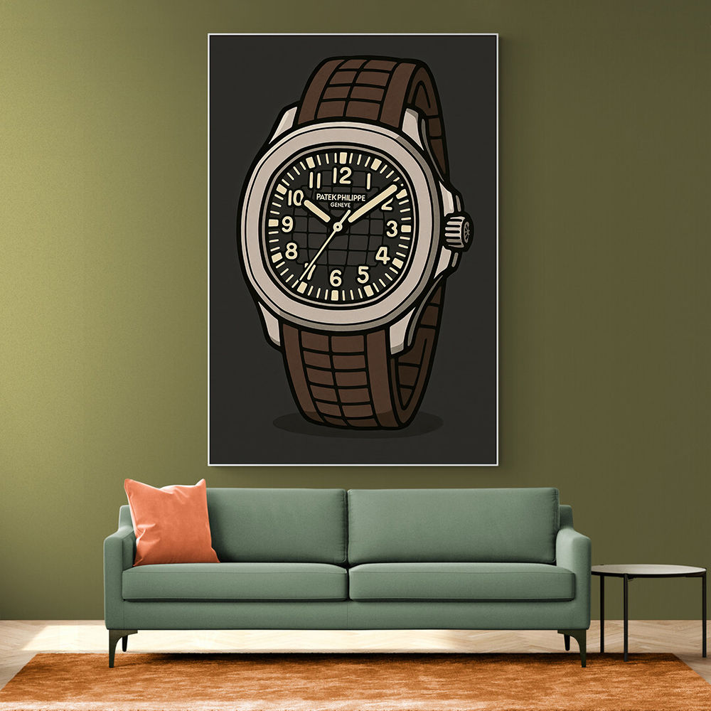 Patek Aquanaut Brown Cartoon Illistration 
