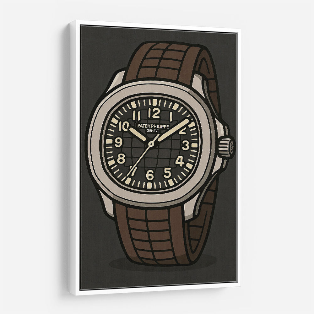 Patek Aquanaut Brown Cartoon Illistration 