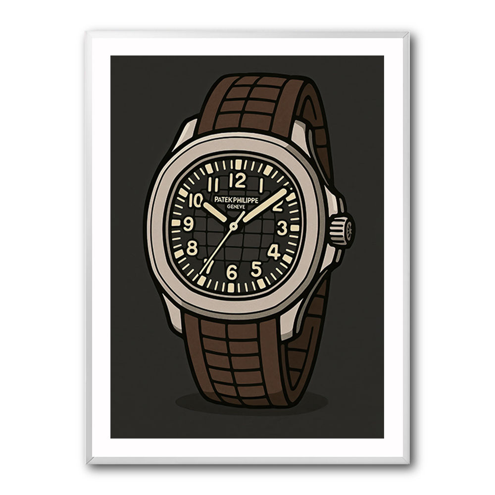Patek Aquanaut Brown Cartoon Illistration 