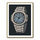 Patek Nautilus Blue Cartoon Style