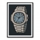 Patek Nautilus Blue Cartoon Style
