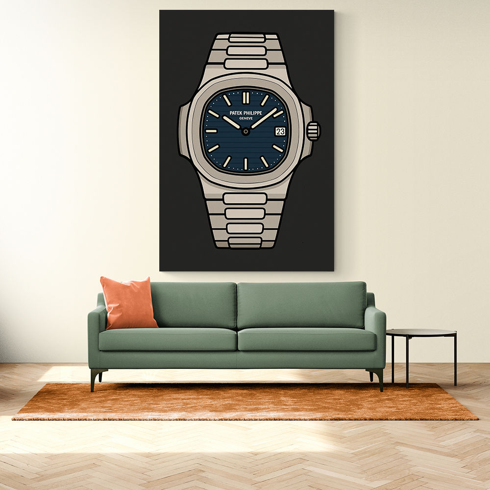 Patek Nautilus Blue Illistration