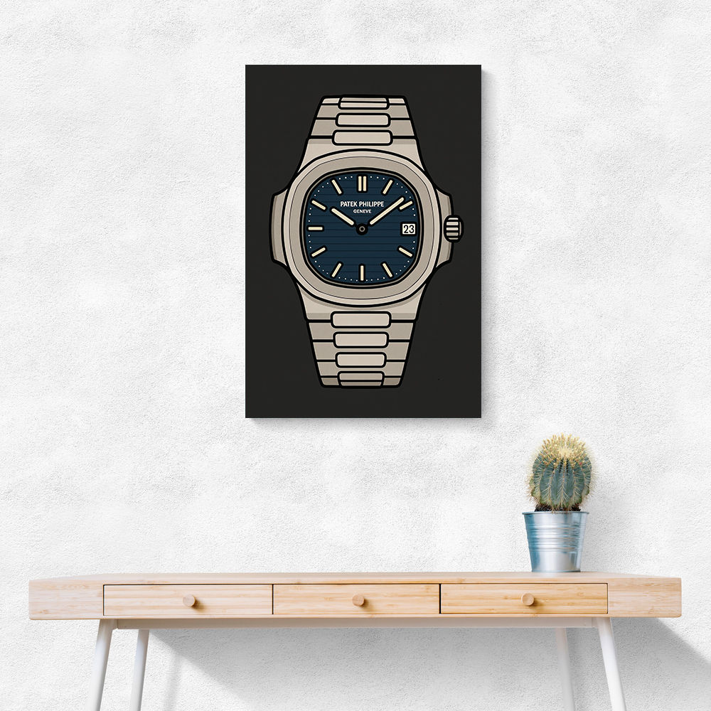 Patek Nautilus Blue Illistration