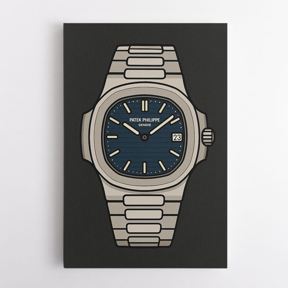 Patek Nautilus Blue Illistration