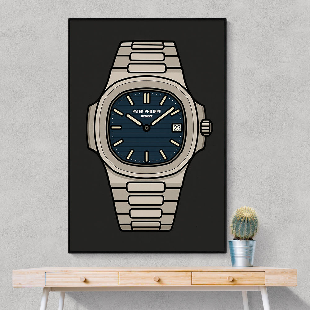 Patek Nautilus Blue Illistration