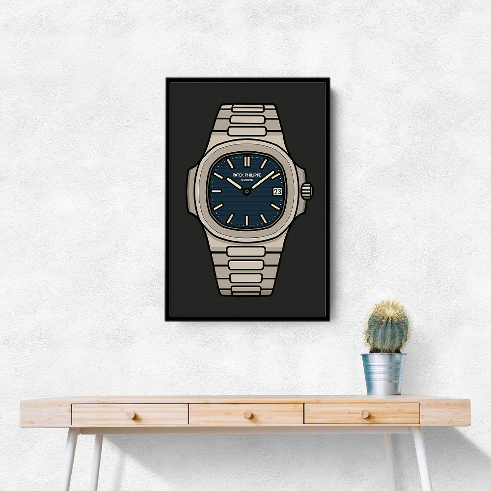 Patek Nautilus Blue Illistration
