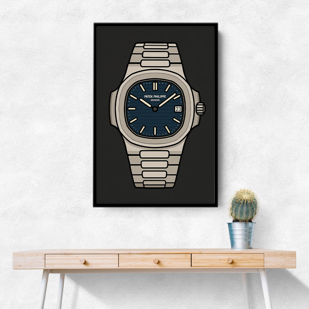 Patek Nautilus Blue Illistration