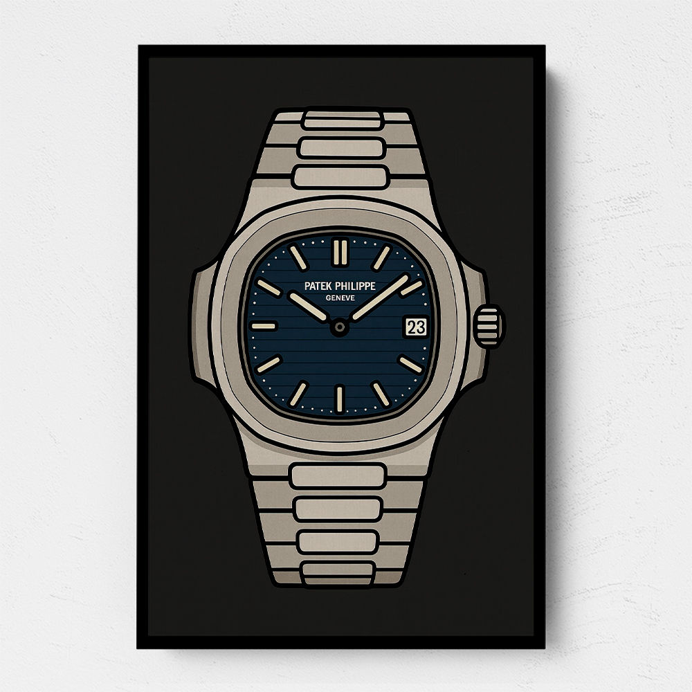 Patek Nautilus Blue Illistration
