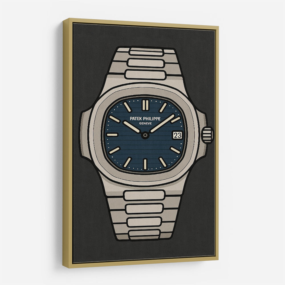 Patek Nautilus Blue Illistration