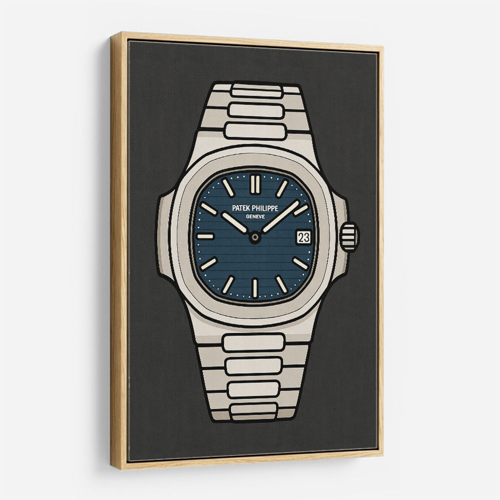 Patek Nautilus Blue Illistration
