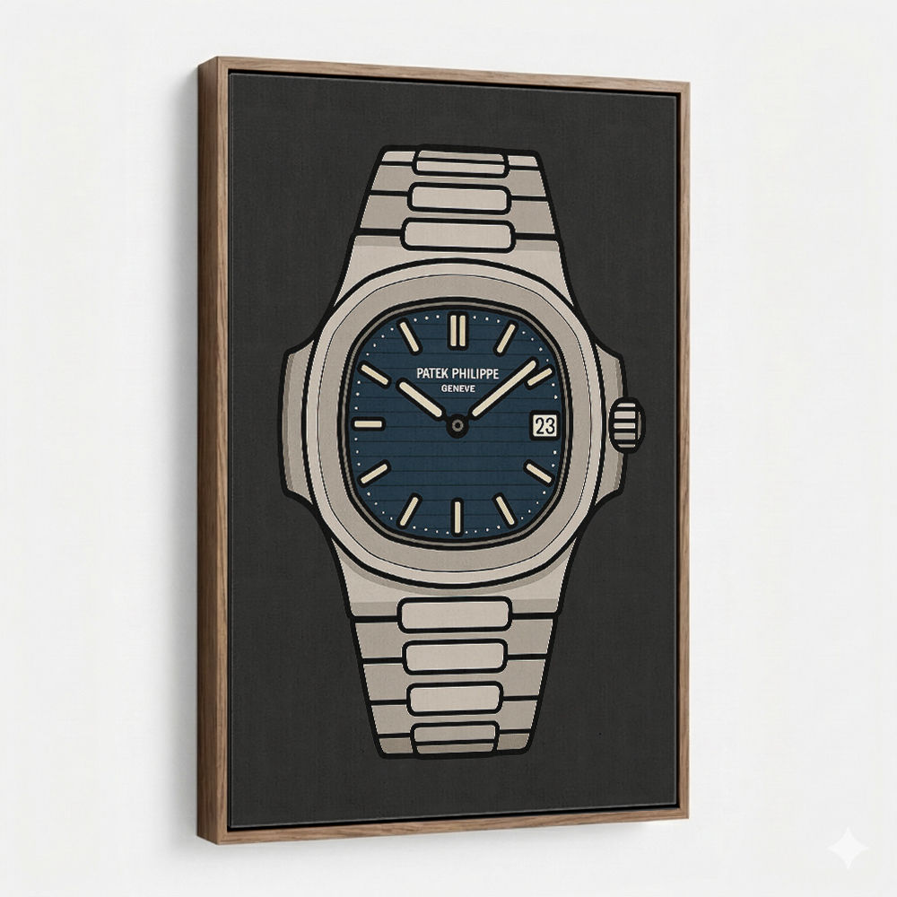 Patek Nautilus Blue Illistration