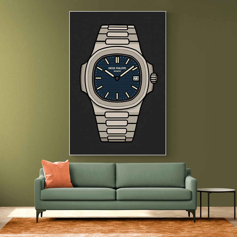 Patek Nautilus Blue Illistration