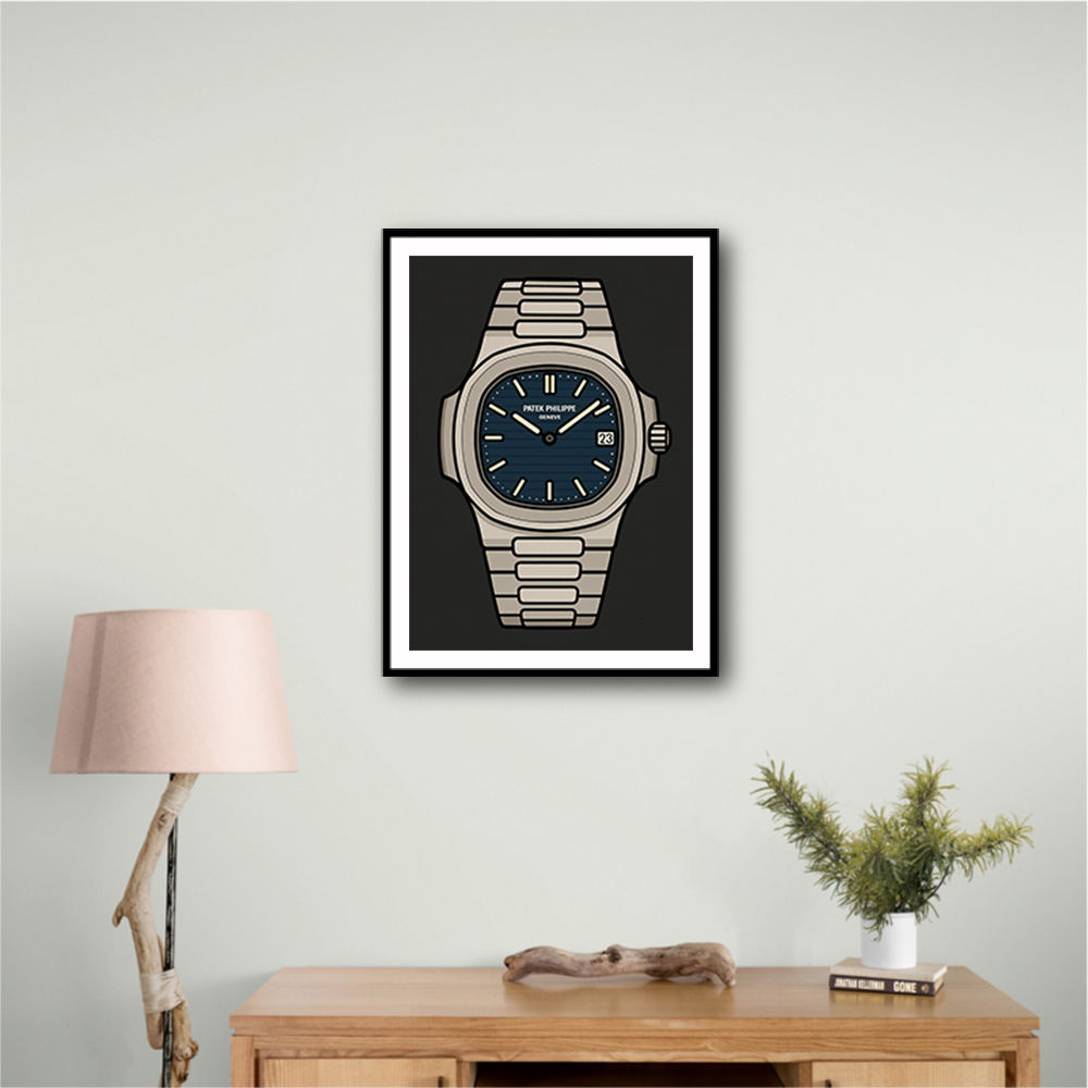Patek Nautilus Blue Illistration