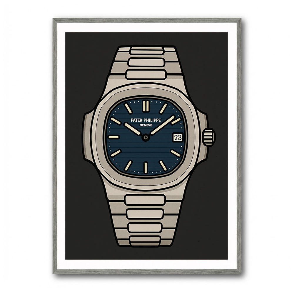 Patek Nautilus Blue Illistration