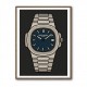 Patek Nautilus Blue Illistration