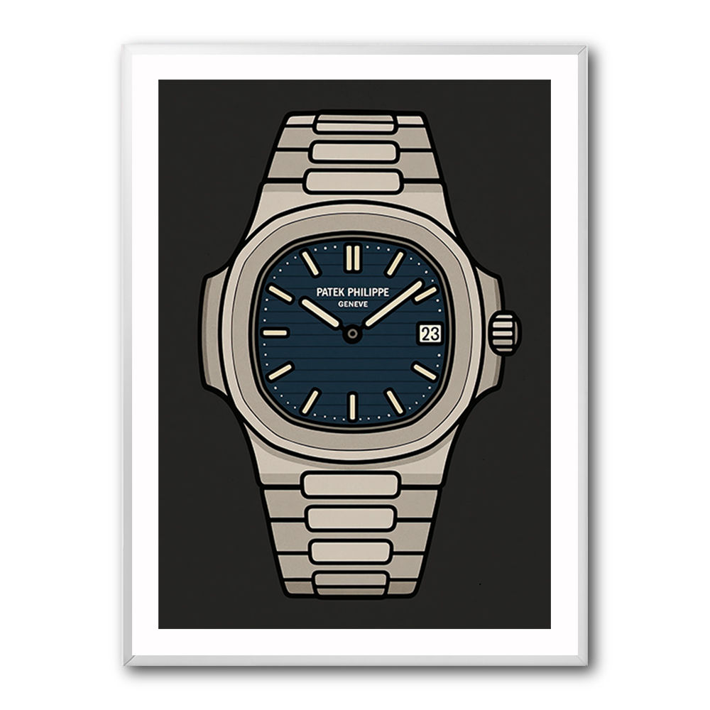 Patek Nautilus Blue Illistration